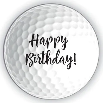 Golf Callaway Supersoft 25 golfové míče - bílé s potiskem HAPPY BIRTHDAY 3 ks
