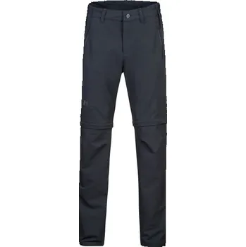 Pánské odepínatelné kalhoty Hannah STRETCH M Černá, Stříbrná