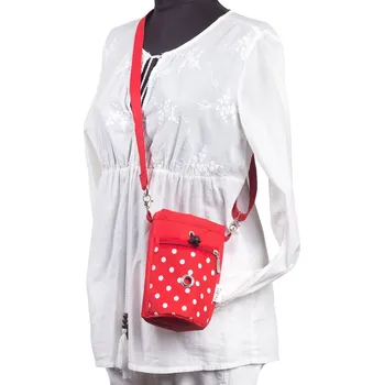 Pamlskovník Iridog Pamlskovník HAPPY červený s puntíky v17 cm x průměr 11 cm