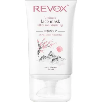 Pleťová maska Revox B77 Japanese Routine 3 Minute Face Mask Ultra Moisturizing intenzivní hydratační maska na obličej 30 ml