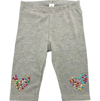 Dívčí legíny Dětské bavlněné 3/4 legíny šedé TE-615 Velikost: 116/122