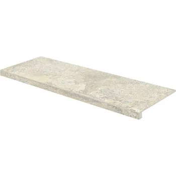 Dlažba Rako Mixtone DCFVD887 schodová tvarovka 30x120 nature béžovošedá rekt.