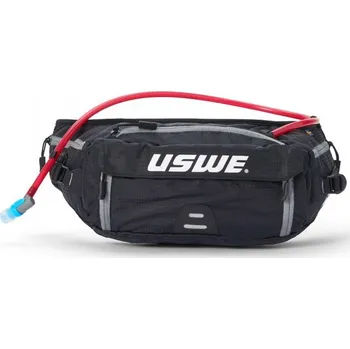 Outdoorové zavazadlo ledvinka ZULO 6, USWE - Švédsko (černá, objem 6 l, hydrobag 1,5 l součástí), M006-679