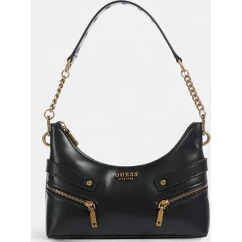 Kabelka Černá kabelka Guess Trissa přes rameno - Barva Černá, Materiál Imitace Kůže 56198 VG934518
