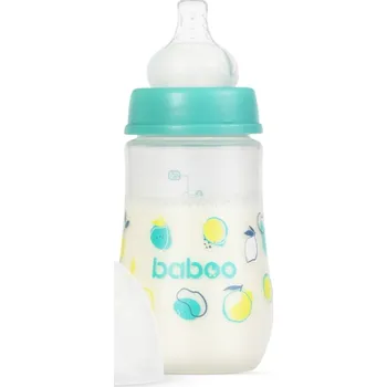 Kojenecká láhev Baboo Anti-colic Feeding Bottle antikoliková lahev Lagoon Fiesta, 3 m+ 250 ml