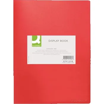 Q-Connect Katalogová kniha Q-Connect-A4, 30 kapes, červená, 1ks 510.8522