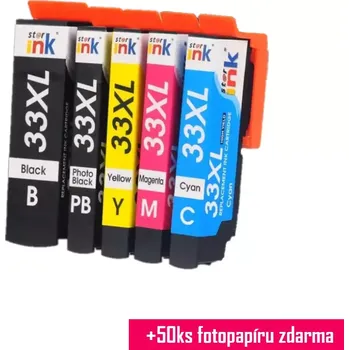 Počítač Starink kompatibilní cartridge Epson 33XL, T3357, C13T33574011 (2x Černá + 3x Barvy)