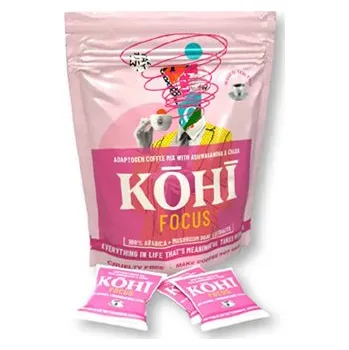 Nápoj SuperionHerbs KOHI-HAPPY Káva Adaptogen, Arabica, Ašvaganda, Čaga, Eleuterokok 20 sáčků