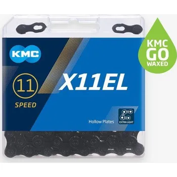 Komponent pro jízdní kolo Kmc X11 EL černý BOX Waxed řetěz + DÁREK