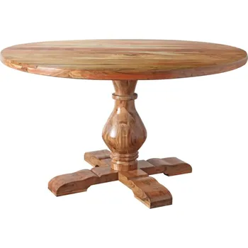 Jídelní stůl Kulatý jídelní stůl 138cm Makassar Guru masiv palisandr - VÝPRODEJ