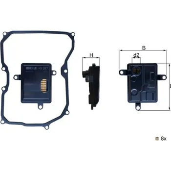 Hydraulický filtr Hydraulický filtr, automatická převodovka KNECHT HX 267D