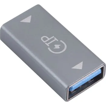 Nabíjecí redukce - Lightning female na USB-A female - šedá