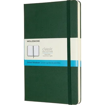 Diář Moleskine, Tečkovaný zápisník Moleskine Classic tvrdá vazba L 240 stran lesní zelená - Formadore