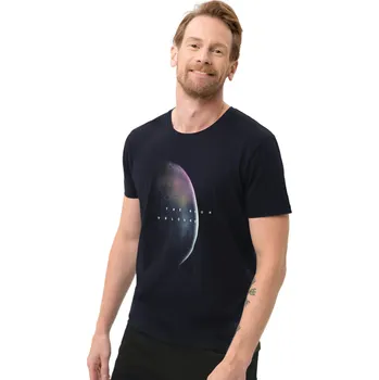 Pánské tričko Pánské triko s krátkým rukávem VOLCANO-LUNAR-600-NAVY Modrá L