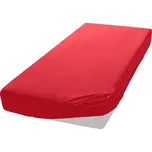 Jersey prostěradlo Červené Dreamee Rozměr: 160x200 cm