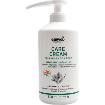 Kosmetika na nohy GEHWOL Care Cream s pumpou Normal Skin + Deozinc 500 ml