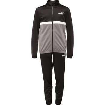 Dětská móda Chlapecká souprava Puma COLORBLOCK POLY SUIT CL B 128 Černá, Šedá, Bílá