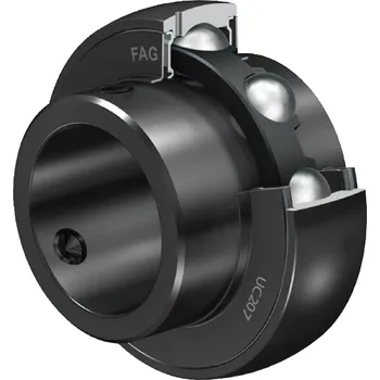 UC 206 FAG vnitřní jednořadé kuličkové ložisko se zajištěním na červíka s přesahem na obě strany