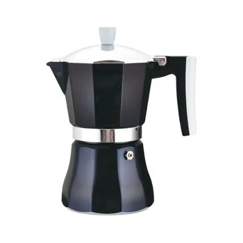 Moka konvice Kávovar moka 3 šálky AZZURRO černá, indukce