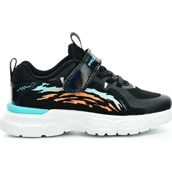 Dívčí tenisky boty dětské Progress KIDS TRAINING černé/tyrkys/oranžové