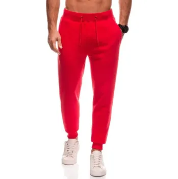 Inny Neobyčejné červené tepláky V4 PABS-0108