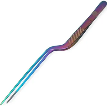 Kuchyňské náčiní Zahnutá multifunkční pinzeta pro kuchaře Dellinger Titan 210 mm