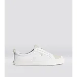 OCA Low White Premium Leather Vintage White Suede Sneaker