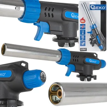 Stavební hořák Plynový hořák s piezozapalováním na kartuše 227 g, dlouhá tryska, TWIST, Geko G20067