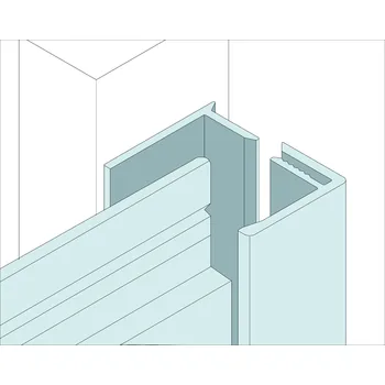 Obklad Ukončovací a lemovací profil 2-dílný pro fasádní desky Multipaneel pro fasádní desky Multipaneel dl. 3mb
