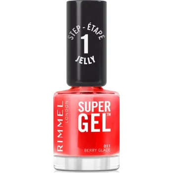 Dekorativní kosmetika Rimmel Super Gel gelový lak na nehty bez užití UV/LED lampy odstín 011 Berry Glace 12 ml
