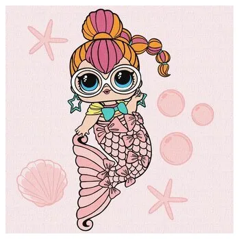 Set školních potřeb Malowanie po numerach - L.O.L. Surprise! 40x40cm