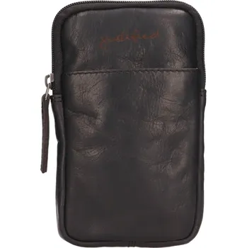 Kabelka Dámská kožená crossbody kabelka na telefon Justified Dana - černá