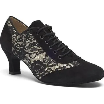 Dámská sportovní obuv Rumpf,Společenská šněrovací obuv 9419, černá/slonová kost 40.5
