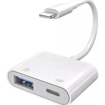 S-103 nabíjecí a datová redukce - Lightning / USB-A na Lightning - bílá