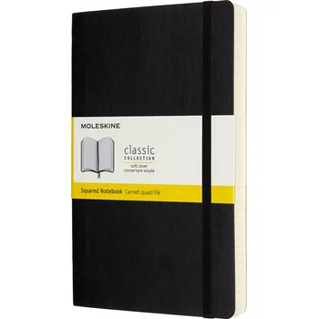 Diář Moleskine, Čtverečkovaný zápisník Moleskine Classic měkká vazba L 400 stran černý - Formadore