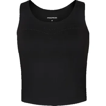 Dámská sportovní tílko PROGRESS ZORA TANK TOP S Černá, Stříbrná