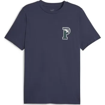 Pánské oblečení Pánské Tričko s krátkým rukávem PUMA PUMA SQUAD GRAPHIC TEE 67678306 – Tmavě modrá S