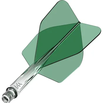 Šipka Mission Force 90 průhledné zelené, standardní No6 letky a krátké násadky