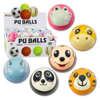 Hra na zahradu Piłka do odbijania Zwierzęta 7cm MIX