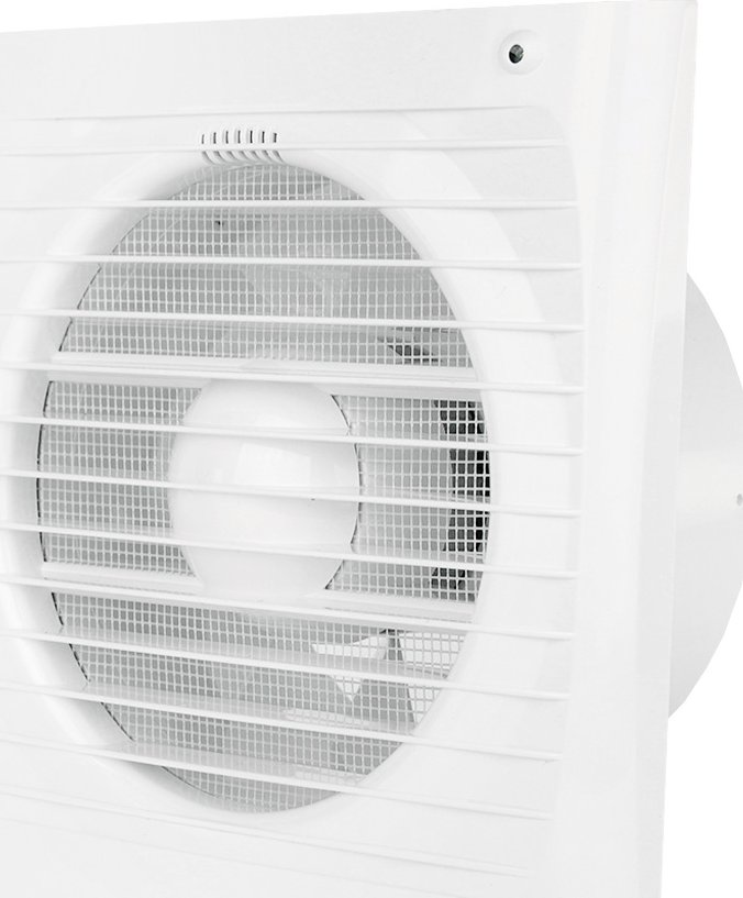Koupelnový ventilátor Dalap 100 ELKE ZW s časovým doběhem a hygrostatem
