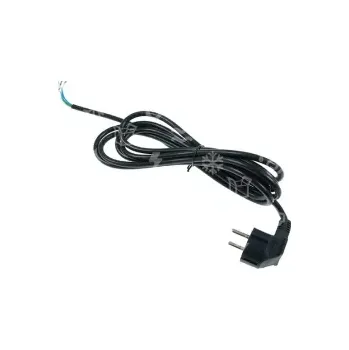 Prodlužovací kabel flexošňůra přívodní, PVC, L = 3 m, 3x1 mm2, černá, úhlová vidlice, 1003-10