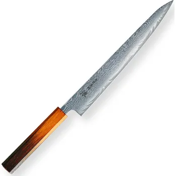 Kuchyňský nůž Japonský plátkovací nůž Slicer/Sujihiki 240 mm Hokiyama Sakon Bokusui ROU-Wave