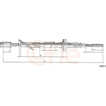Autodíl Tažné lanko, ovládání spojky COFLE 1402.1
