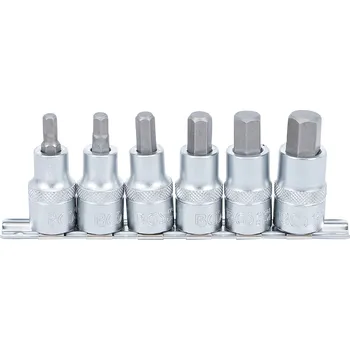 BGS 8887, Sada nástrčných hlavic | 12,5 mm (1/2") | vnitřní šestihran 6 - 14 mm | 6dílná