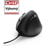 HAMA vertikální, ergonomická kabelová myš EMC-500, pro praváky, černá