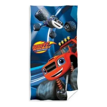 Sprchový závěs Carbotex Osuška Plamínek a Čtyřkoláci Blaze a Darington 70x140 cm