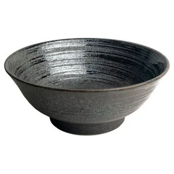 Keramická mísa na ramen Japan Uzu černá 21 cm