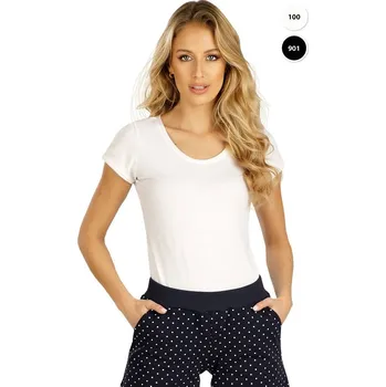 Dámské bavlněné tričko LITEX L bílá