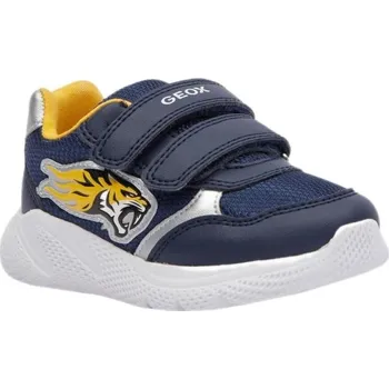 Chlapecké tenisky Chlapecké volnočasové boty Geox B SPRINTYE 24 Tmavě modrá, Žlutá, Bílá