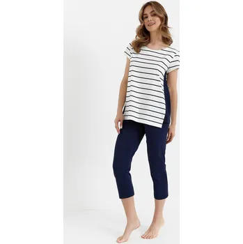 Pánské pyžamo Pyžamo Cana 448 kr/r S-XL ECRU-GREEN L